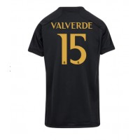 Real Madrid Federico Valverde #15 Kolmaspaita Naiset 2023-24 Lyhythihainen